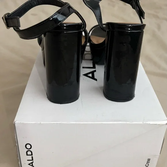 Call It Spring Black Patent Platform Heels - Picture 4 of 4